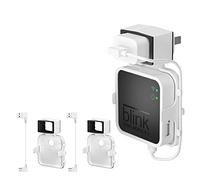Blink Sync Module 2 Soporte de Montaje en Pared BECEMURU ABS Soporte de Pared Ruteador de protección con Cable de Carga para el módulo de Seguridad para el hogar Blink Sync 2 (Blanco, 2 Paquete)