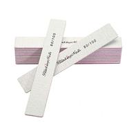 BlinkingNails 10pcs Nail File 80/100 Grit, 10 piezas Lima de uñas 80/100, Professional Nail Files and Buffers for Natural Nails, Lima de uñas Profesional y Tampón Natural de uñas, Double Sides