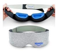 Blinkjoy Máscara hidratante para dormir: funciona mejor para los que duermen boca arriba, protege del polvo y las corrientes de aire, cómoda y ligera, cero presión, conserva las gotas y ungüento