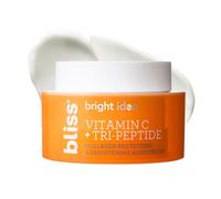 Bliss Crema hidratante iluminadora Tri-Peptide | Vitamina C y escualano | Crema facial hidratante antienvejecimiento para una piel radiante | Vegana y libre de crueldad animal, 1,7 fl oz
