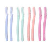 Bliss Juego de 8 maquinillas de afeitar curvadas Dermaplaning - Rosa/Morado/Naranja/Verde