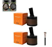 Blissae Hair Filler Powder, Hair Filler Powder, Hairbear Hair Filler Powder, Long Lasting Water Proof, Natural Hair Thickening Fibers Instant Volume & Scalp Coverage for Thinning Hair (Brown, 2pcs)