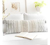 BlissBlush Funda de Almohada Blanca Nieve (18 x 18 Pulgadas)