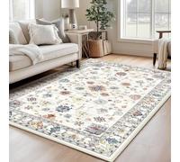 Blissbuilt Alfombra Lavable Alfombra Boho para salón 160 x 230 cm | Grandes Alfombras de Habitación pelo corto antideslizante Alfombra de salón para dormitorio, oficina, comedor