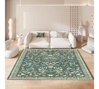 Blissbuilt Alfombra Lavable Alfombra Boho para salón 60×180cm | Grandes Alfombras Persas con diseño Floral y Plantas pelo corto y antideslizante para dormitorio, oficina, comedor