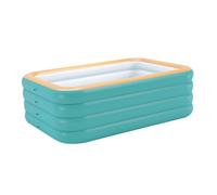 Blissbuilt Piscina Hinchable Familiar Rectangular 4 Capas Reforzadas (Tamaño: 318 * 180 * 65 cm) - PVC Ecológico,Estructura Segura,Fácil Montaje y Plegable para Jardín,Exterior,Niños y Adultos