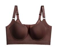 Blissbuilt Sujetador Push Up Sin Costuras Mujer Sexy Scollo a V Suave Comodos Bra Cómodo Soporte Bralette Clásicos Diarios Sujetador sin Espalda Alto Impacto para Diario,Fiesta y Citas Tallas Grandes