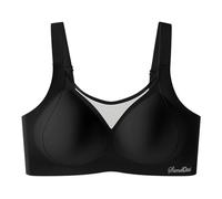 Blissbuilt Sujetador sin Aros Mujer Tallas Grandes Suave Comodos Bra Cobertura Completa Bralette Clásicos Diarios Alto Impacto Bandolera Ajustable para Diario,Fiesta y Citas M-5XL