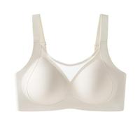 Blissbuilt Sujetador sin Aros Mujer Tallas Grandes Suave Comodos Bra Cobertura Completa Bralette Clásicos Diarios Alto Impacto Bandolera Ajustable para Diario,Fiesta y Citas M-5XL