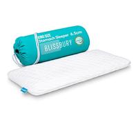 BLISSBURY Almohada de Espuma viscoelástica para Dormir de estómago de 2.6 Pulgadas, Delgada, Plana, refrescante para el Vientre o la Espalda con Funda Lavable de bambú Suave, Soporte para Cuello y