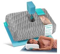 BLISSBURY Minialmohada para Orejas, Almohada para Piercings en la Oreja para Dormir de Lado, Almohada amigable para Viajes con Hueco para la Oreja, Hueco calmante para el Dolor de oído, Piercing