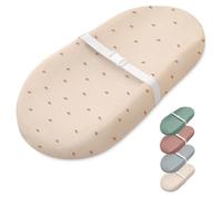 Blissful Diary Cambiador de muselina para bebé con forro de espuma impermeable, cambiador de pañales con funda para aparadores (sol, aguacate)