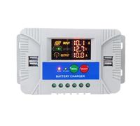 BlissfulAbode 1 controlador de carga solar de 20 A, 12 V/24 V, controlador de panel solar con sensor de temperatura, pantalla LCD, mini control de grado industrial