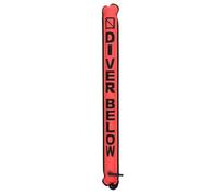BlissfulAbode 115 cm de extremo cerrado para buceo de superficie de boya SMB Drift Diver, tubo de señal ascendente, salchicha de seguridad para esnórquel en naufragios