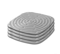 BlissfulAbode Almohadillas funcionales lavables para pollos que elevan la comodidad de tu cocinero (4 grises)