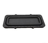 BlissfulAbode Altavoz rectangular de asistencia de graves profundos para cine en casa, diafragma de subwoofer pasivo bajo para amplificador de frecuencia, negro, 69 x 59 mm