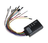 BlissfulAbode Analizador lógico USB de 16 canales, frecuencia de muestreo de 100 m para análisis de protocolo SPI UART CAN JTAG, compatible con Windows macOS OS X, para depuración de equipos y