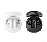 BlissfulAbode Auriculares inalámbricos portátiles con cancelación activa de ruido y pantalla táctil LED para un control de música sin esfuerzo (blanco)