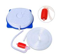 BlissfulAbode Bomba de sifón de extracción manual de agua para cubiertas de piscina, compacta y fácil de usar