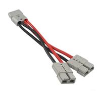 BlissfulAbode Cable solar fotovoltaico de 120 A, adaptador en Y de 6 AWG, divisor de cobre estañado para instalación de paneles fotovoltaicos, configuración de cableado fuera de la red, 50 cm (30 cm)