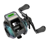 BlissfulAbode Carrete de pesca electrónico con pantalla LED de alta velocidad 6.3:1, freno para fuerza de 5 kg