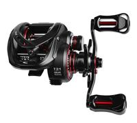 BlissfulAbode Carrete de pesca KastKing Spartacus II de color negro con arrastre 9+1, bobina de pesca de alta velocidad, accesorios prácticos