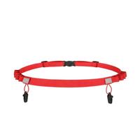 BlissfulAbode Cinturón de correr para correr en maratón y triatlón, cintura elástica ajustable con trabillas de gel, soporte ligero reflectante para número de carrera, no necesita alfiler, se adapta a
