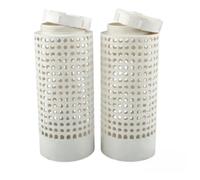 BlissfulAbode Contenedor de compostaje de insectos para macetas pequeñas, jardín y césped, ahorro de espacio, PVC, para compostaje de insectos, tubo, gusanos, granja, 3 unidades