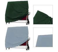 BlissfulAbode Funda de tenis de mesa para exteriores, tela Oxford 210D, color verde y gris, 165 x 70 x 185 cm, color verde