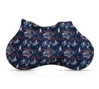 BlissfulAbode Funda para bicicleta de montaña y carretera de 165 cm, impermeable y con protección UV, con borde elástico, tejido de poliéster y elastano para protección contra todo tipo de clima