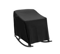 BlissfulAbode Funda para silla mecedora de exterior para muebles de patio, funda para silla mecedora giratoria, color negro