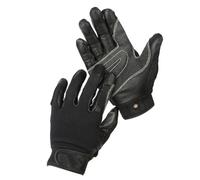 BlissfulAbode Guantes de piel vacuno para deportes al aire libre con agarre antideslizante para ciclismo, escalada de montaña, descenso, entrenamiento y actividades al aire libre, color negro, talla L