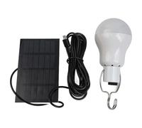 BlissfulAbode Lámpara LED solar colgante para tienda de campaña, senderismo, tienda de campaña, funciona con energía solar, 3 W, para colgar gallinero