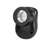 BlissfulAbode Lupa de mano de 40 aumentos con luz LED brillante, tres modos para sellos, joyas, monedas, lectura de pequeñas impresiones y manualidades