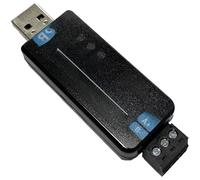 BlissfulAbode Módulo convertidor industrial USB a RS485 RS232 con tres indicadores LED de estado, color azul