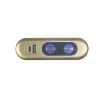 BlissfulAbode OKin Limoss Tranquil Easy Beta Drive - Interruptor eléctrico reclinable de 5 pines con puerto USB para silla elevadora, cable de 2 m, color negro (dorado)