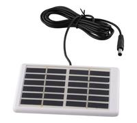 BlissfulAbode Panel solar policristalino portátil de 5 W y 6 V con marco de plástico y cable de CC