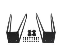 BlissfulAbode Patas plegables de metal para monopatín con patas de goma que transforman tu patineta en una mesa de camping