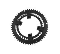 BlissfulAbode Plato doble para bicicleta de carretera 53-39T 110BCD AL7075-T651, diseño asimétrico para Shimano 105 R7000 R8000 R9100 10/11/12 velocidades