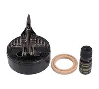 BlissfulAbode Purificador giratorio alimentado por difusor simulado con estilo de modelado de luchador, limón