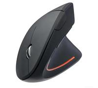 BlissfulAbode Ratón inalámbrico Comfort Focused con forma vertical ergonómica, funcionalidad silenciosa y llamativo diseño luminoso (negro)