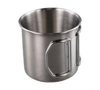 BlissfulAbode Taza de acero inoxidable 260350660ML con asa plegable para viajes al aire libre y eventos deportivos (350 ml)