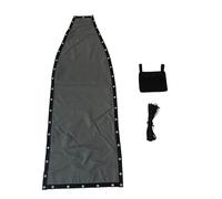 BlissfulAbode Tela de repuesto gris oscuro para silla columpio colgante de textileno, 64 x 197 x 23 cm, 2 piezas con bolsillos