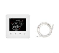 BlissfulAbode Termostato programable WiFi para Tuya Smart App Control remoto de voz Pantalla LED Temporizador semanal para agua eléctrica Caldera de gas calefacción por suelo radiante blanco