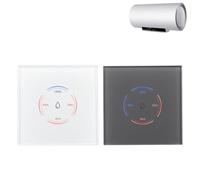 BlissfulAbode Tuya - Interruptor de control de caldera inteligente WiFi de 40 A, interruptor de panel táctil, color blanco