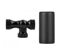 BlissfulAbode Válvula de inflado rápido de bicicleta para válvulas M/F, cabezal de inflado de aleación de aluminio con funda aislada, bomba de neumáticos de bicicleta portátil ligera para carretera