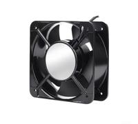BlissfulAbode Ventilador de flujo axial industrial FP-108EX S1-S, circulador de aire de alta velocidad para refrigeración de gabinetes, construcción de metal, 150 mm (110 V)