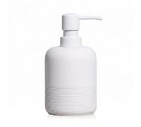 Blissilk 300ml Dispensador Jabon Baño Resina con Bomba Duradera Dispensador Jabon Cocina Recargable Jabón Líquido, Loción, Desinfectante, Champú y Gel de Ducha para Mantener tu Encimera - Blanca