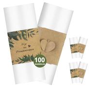 BLISSIQUEE 100 pañuelos de lágrimas de alegría, decoración de boda, lágrimas de alegría, regalos de boda, para pañuelos, bodas, para las lágrimas de alegría