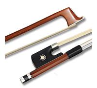 BlissKiss Arco de violonchelo de madera de Brasil, hecho a mano con crin de caballo natural, rana de ébano y bobinado de níquel plateado, equilibrio perfecto y calidad de sonido superior (arco de